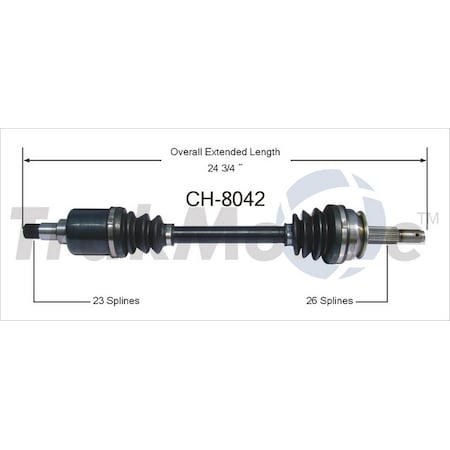 Surtrack Axle Cv Axle Shaft, Ch-8042 CH-8042